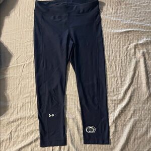 Under Armour Navy Blue Penn State Nittany Lions capri Leggings with Logo size S